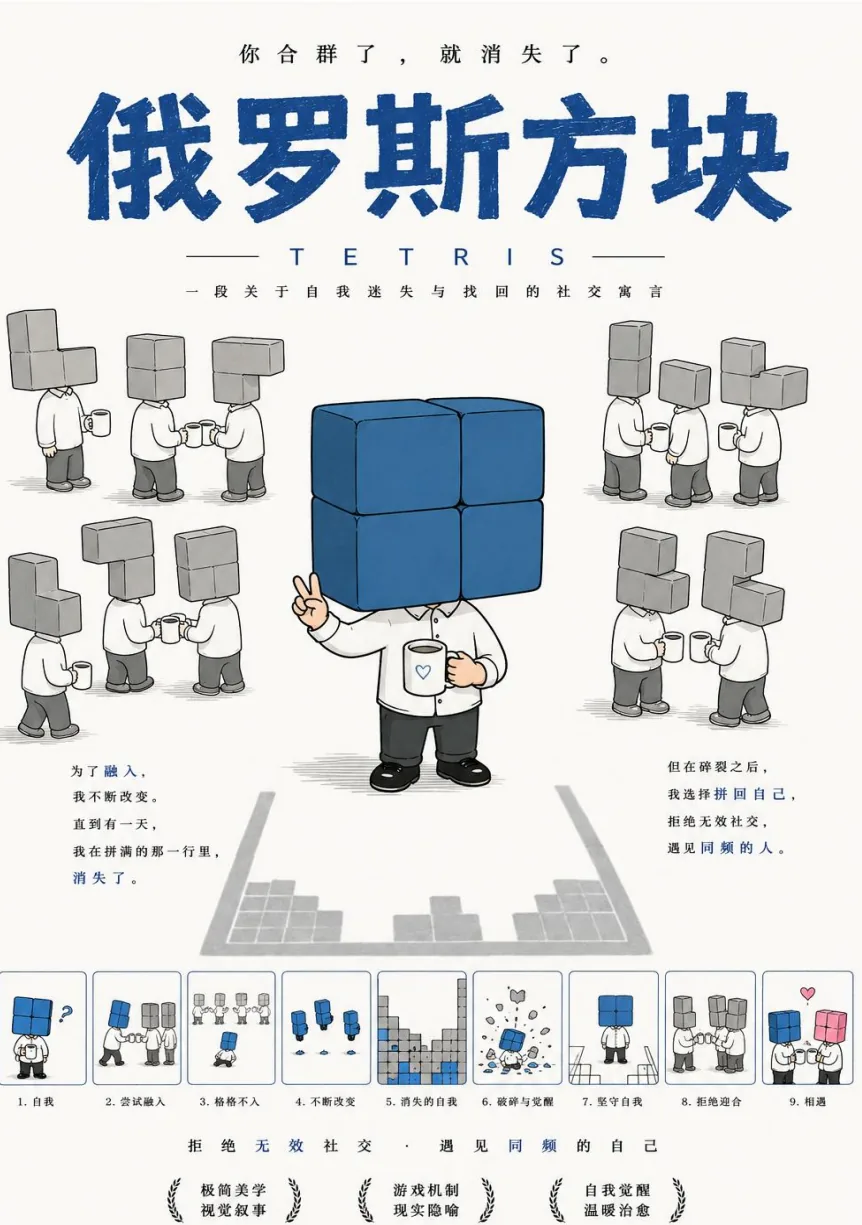 《俄罗斯方块》作品海报